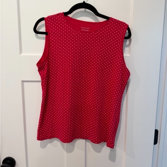 Christopher & Banks Red Sleeveless Tank Top - Picture 1 of 3